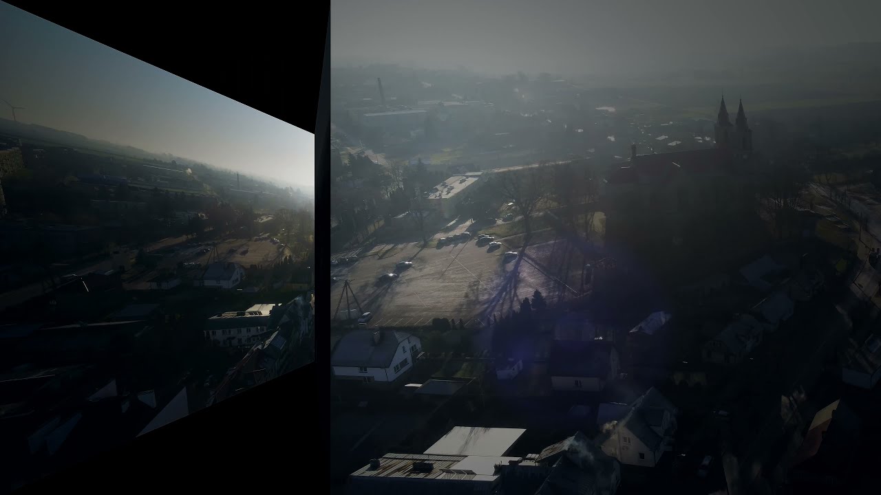 Dąbrowa Białostocka z lotu ptaka - Aerial view of DB - 4K