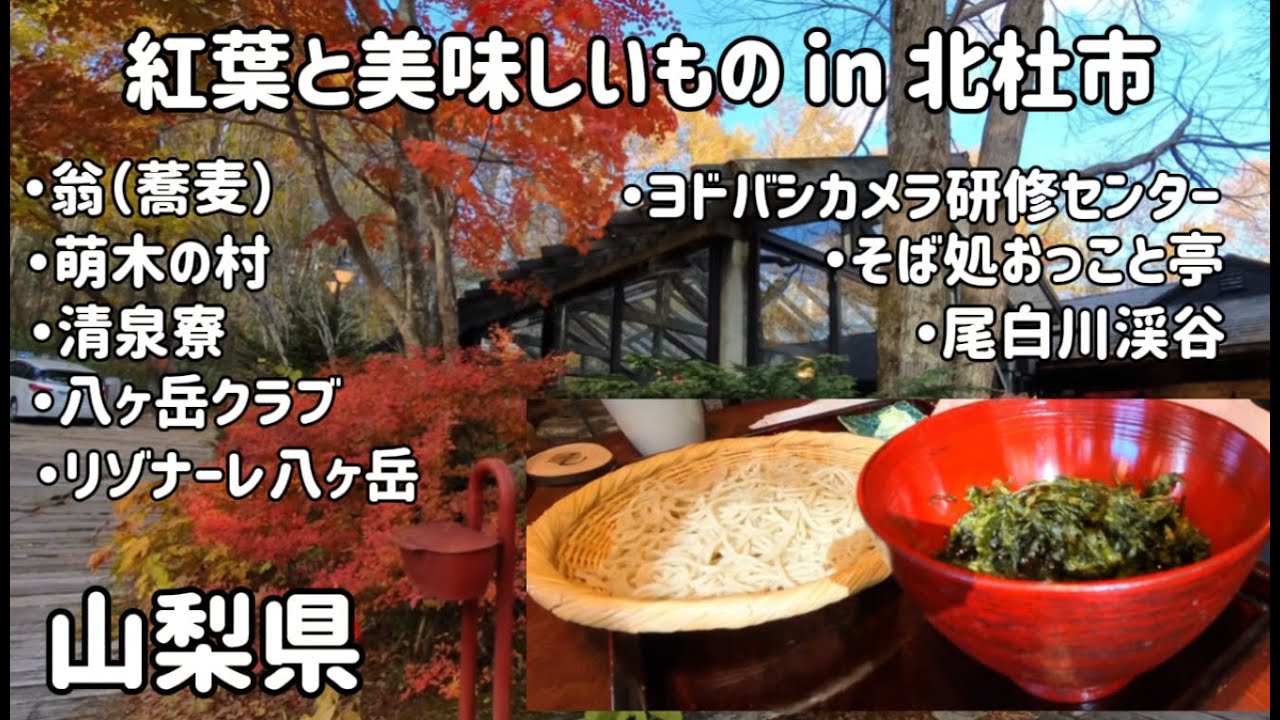 【2025年の紅葉状況は？】山梨県北杜市の紅葉の進み具合と美味しいお蕎麦の店をご紹介。
