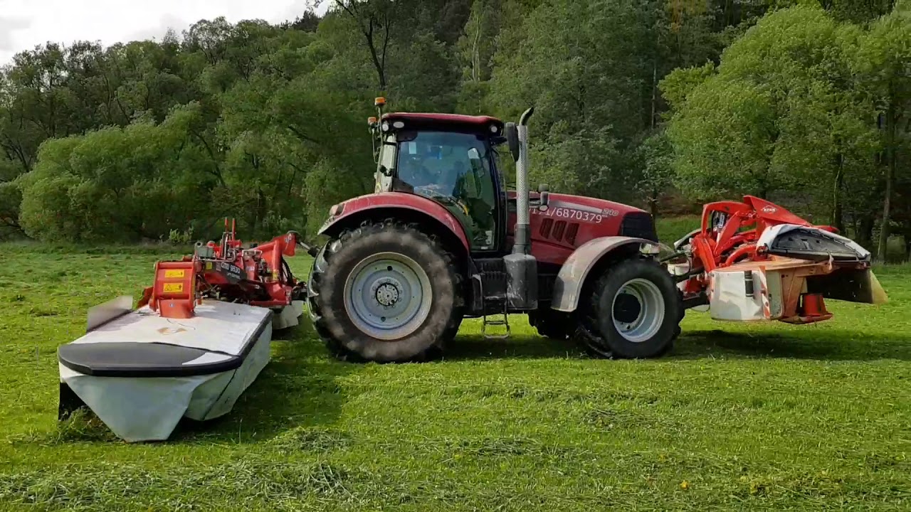 1 Schnitt 2018 Mähen mit Case Puma 240 CVX und Kuhn GMD 3125 F und Kuhn GMD 9530