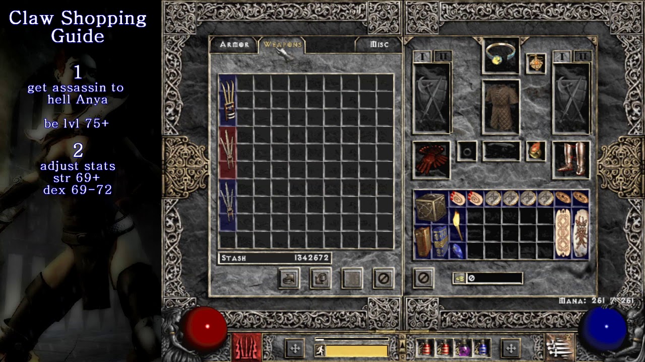 Diablo 2 - Claw shopping guide