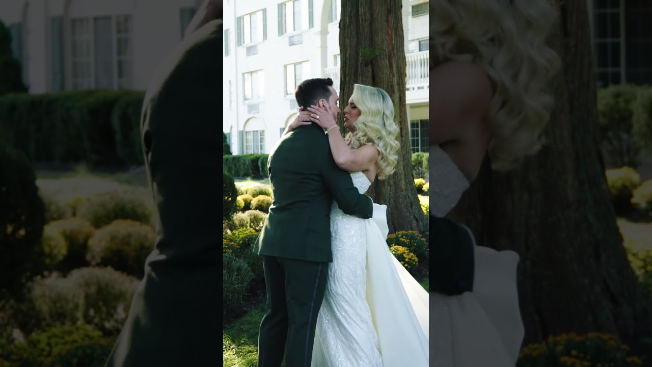 Christine & Raymond Strazdas Wedding Day Video - 10.11.24 💜💍 #shorts #weddingvideo
