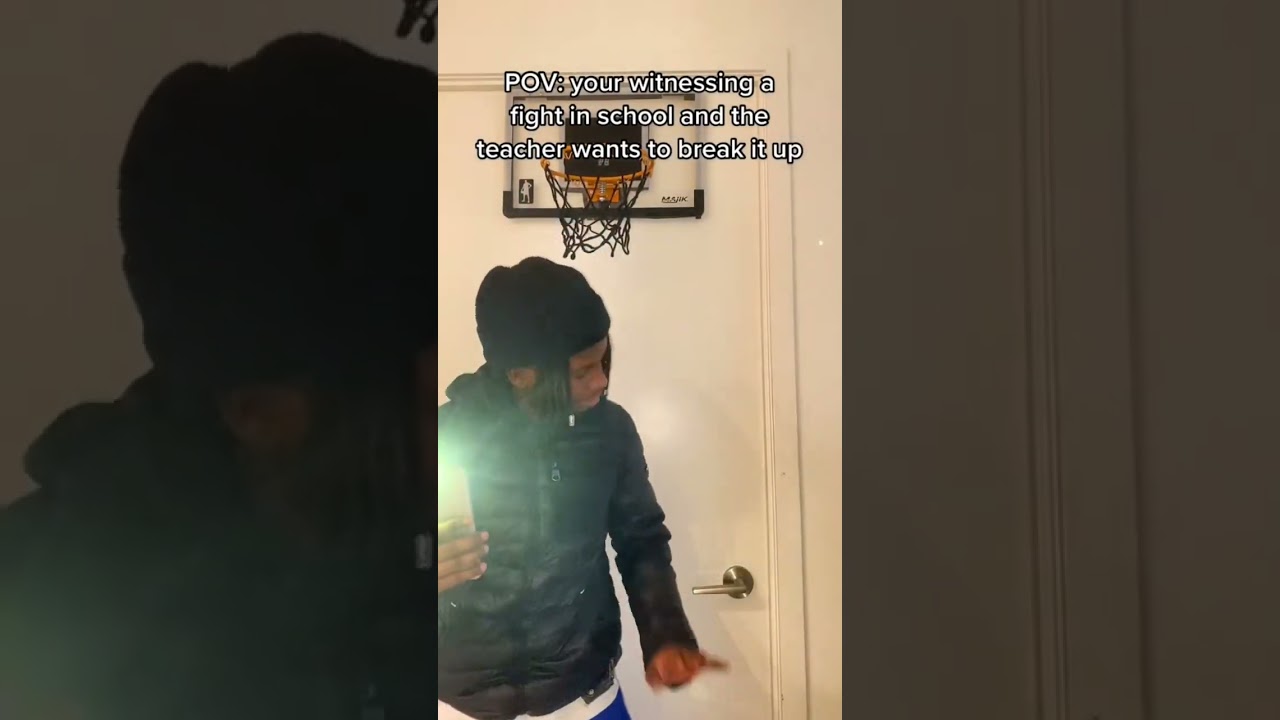 POV: there is a school fight and you see the teacher trying to break it up #shorts