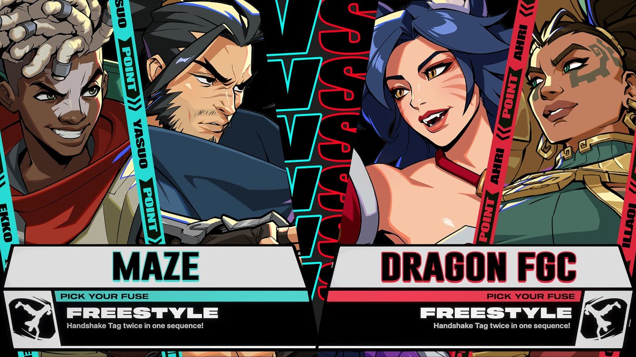 Maze (Yasuo / Ekko) vs DragonFGC (Ahri / Illaoi) - 2XKO