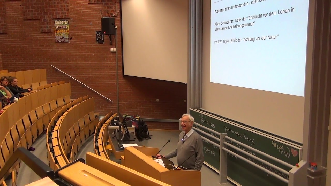 Tiere d&uuml;rfen wir t&ouml;ten - oder nicht? Vortrag von Prof. Dr. Dr. Dieter Birnbacher zur T&ouml;tungsfrage