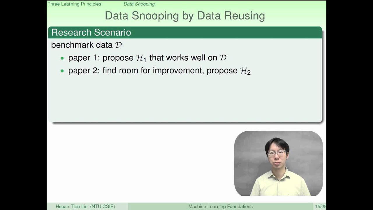 Three Learning Principles :: Data Snooping @ Machine Learning Foundations (機器學習基石)
