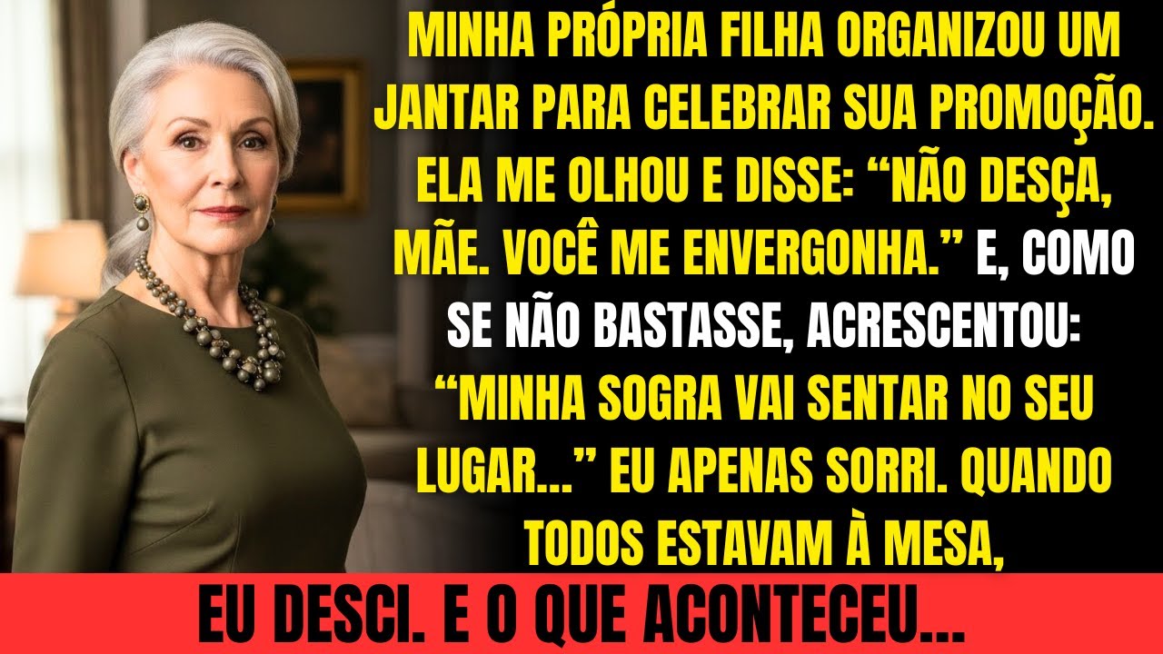 Minha filha me proibiu de comemorar sua promo&ccedil;&atilde;o e deu meu lugar &agrave; sogra&hellip; o que fiz a gelou.