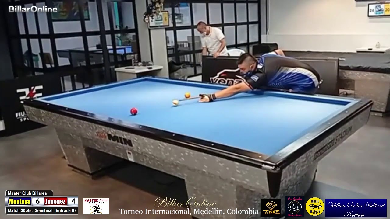 SEMIFINAL   Arley Montoya vs  vs Juan Jiménez  Master Club Billares El Medellín, Colombia.