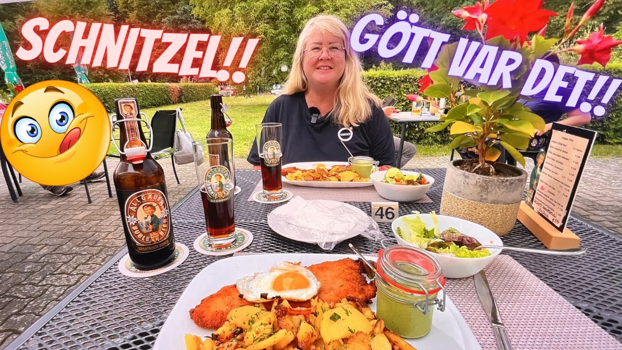 Vi HITTAR inte STÄLLPLATSEN! VÄGAR AVSTÄNGDA! Äntligen en god SCHNITZEL i TYSKLAND! NIEDERRODENBACH!