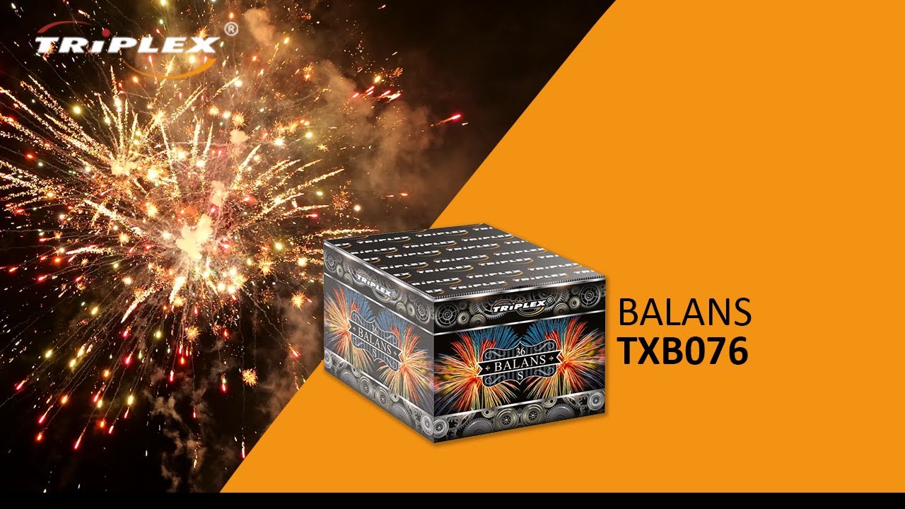 FAJERWERKI TXB076 36S 1.2'' BATERIA BALANS F3 TRIPLEX FIREWORKS
