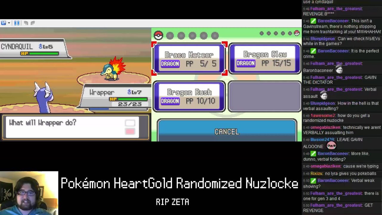 TheKillerNacho Live: Randomized Pok&eacute;mon HeartGold Nuzlocke - Part 1