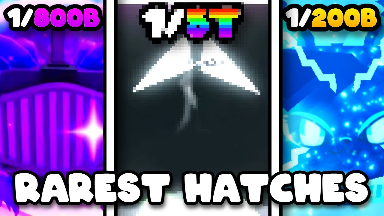 TOP 15 RAREST HATCHES In Bubblegum Simulator Infinity! 🏆