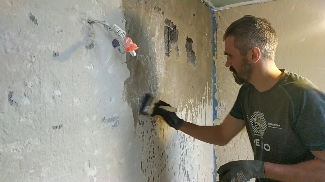 Gruntowanie ścian szczotką 30x100 RBN