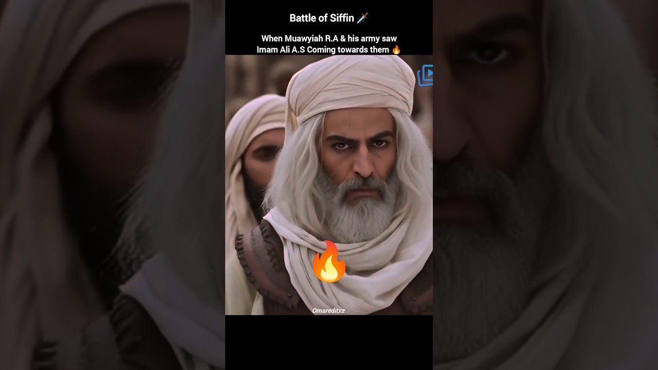 Fear of Imam Ali a.s in battle of Siffin🗡️ #shorts
