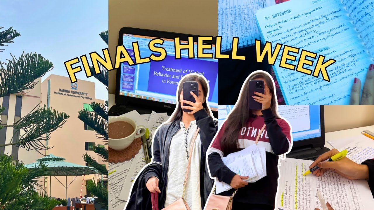 FINALS STUDY VLOG | hell week, back to back exams