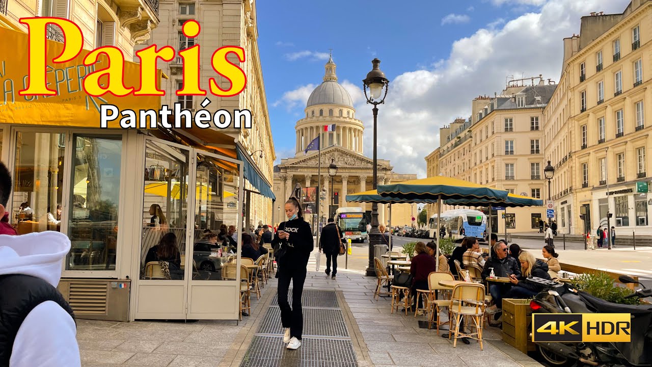 Paris walking tour 4K | walk around Panthéon  paris | Paris 4K | A Walk In Paris