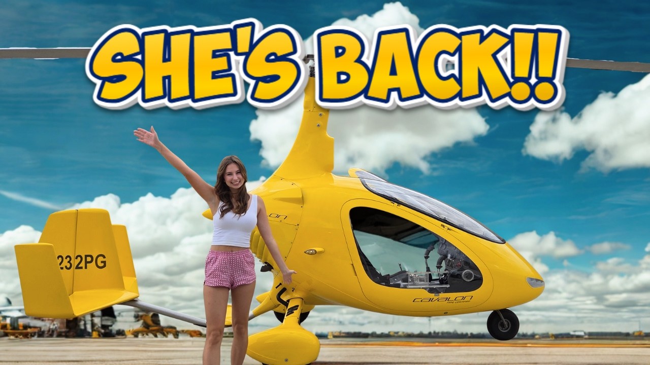 Gyro Instructor Teaches His Daughter How To Fly #adventure