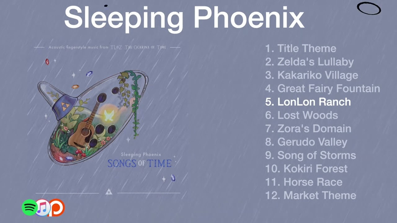 Ocarina of Time + Rain - Fingerstyle Guitar Album Stream | The Legend of Zelda | Sleeping Phoenix