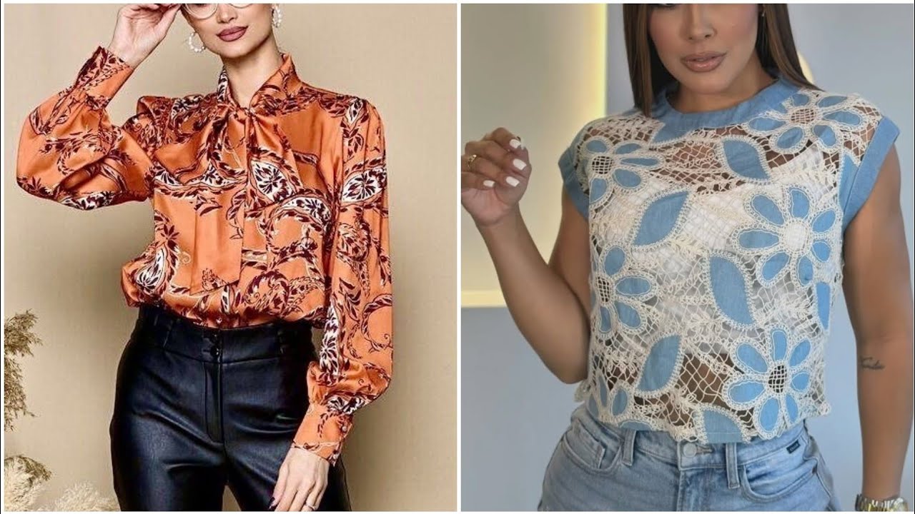 Moda 2025 BLUSAS BONITAS 100”Ideas De blusas bonitas MODELOS casuales 25/2026#fashion #shirts #style