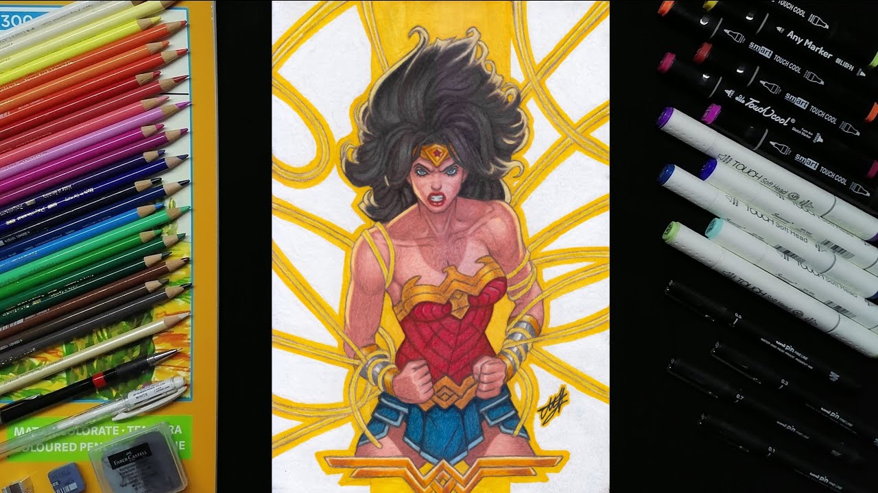 Drawing Wonder Woman ~ Princess Diana | DC