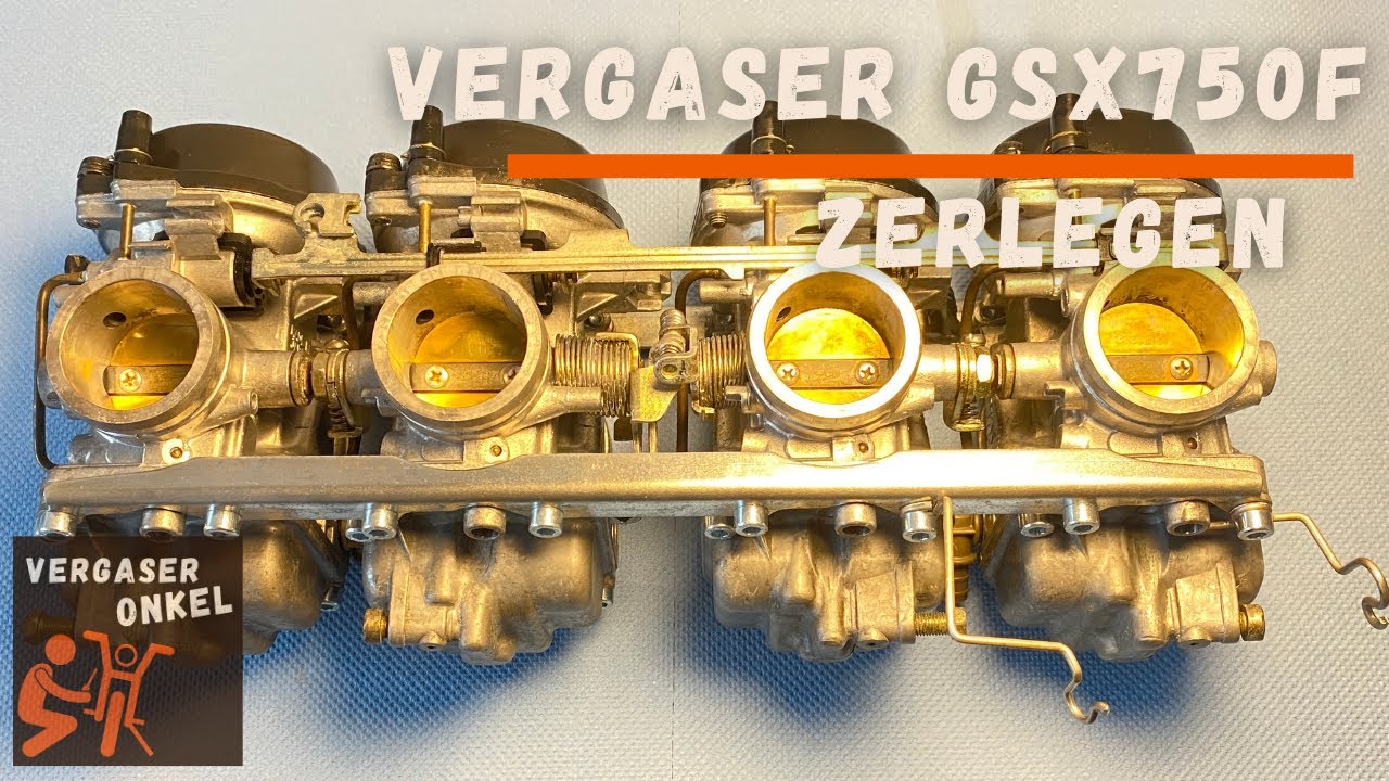Vergaser Suzuki GSX750F BJ 89-96 zerlegen, ausführlich erklärt vom Vergaseronkel