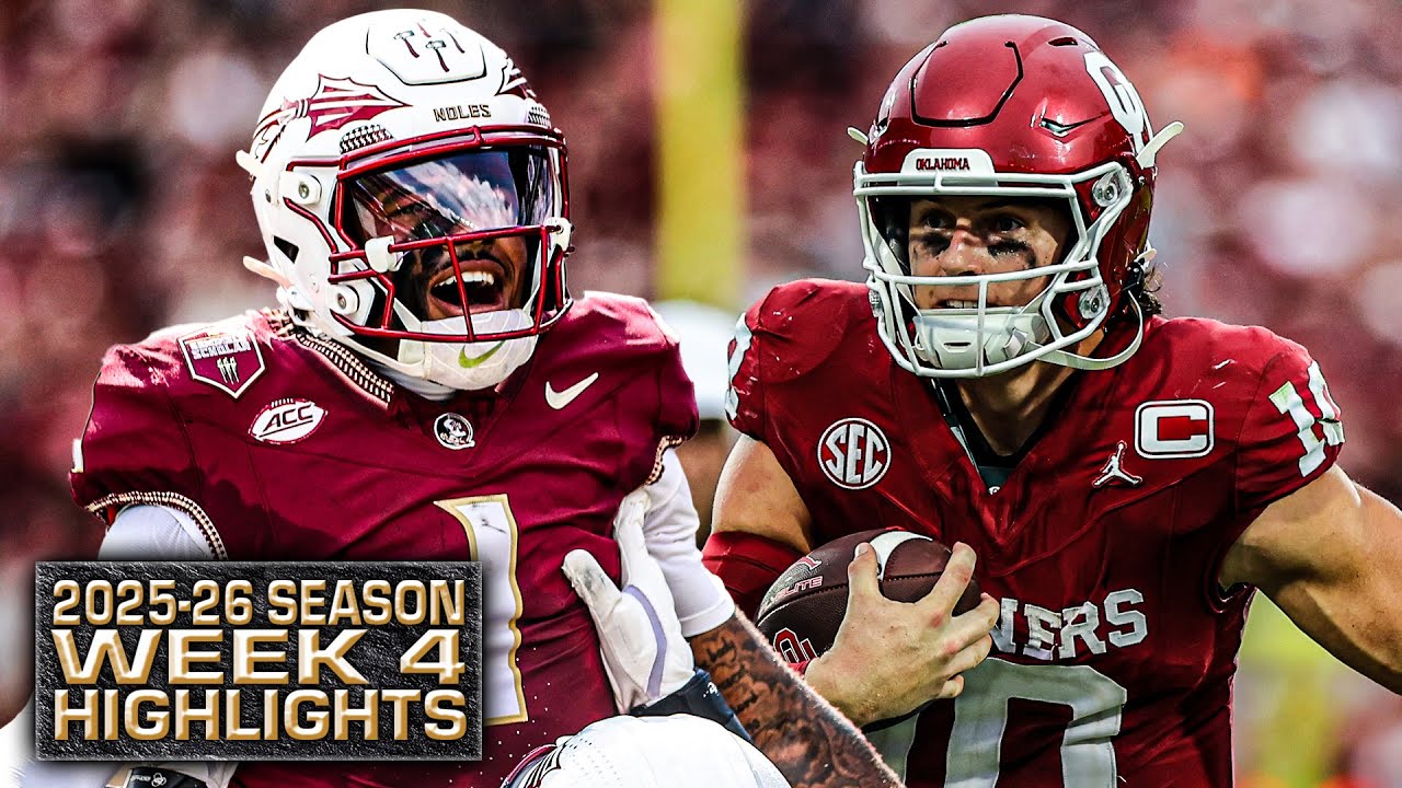 ГЛАВНЫЕ МОМЕНТЫ 4-Й НЕДЕЛИ сезона студенческого футбола 2025-26 🎥 | ESPN College Football
