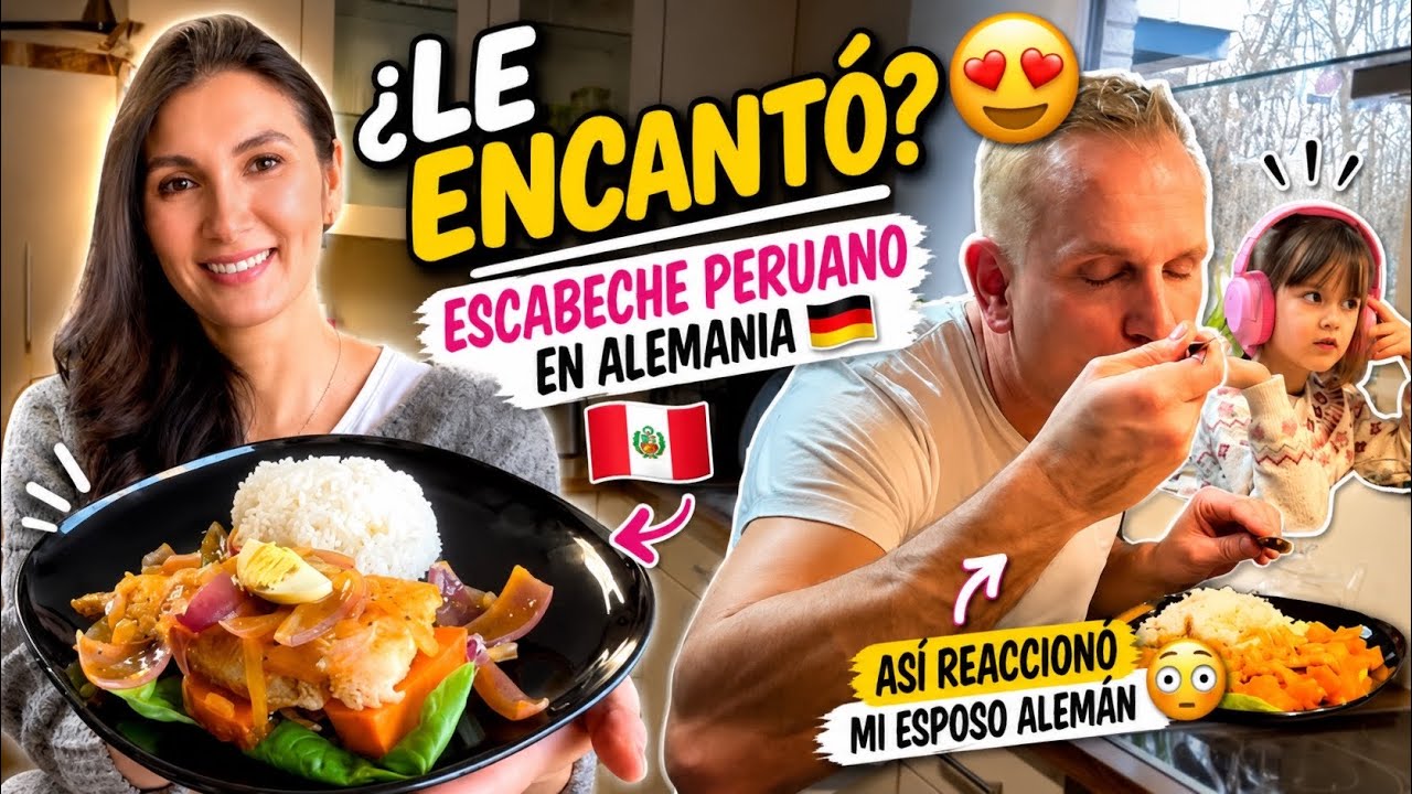 Escabeche peruano 🇵🇪 en Alemania 🐟 ¡Así reaccionó mi esposo! 🇩🇪😍- Shirley Tocic 