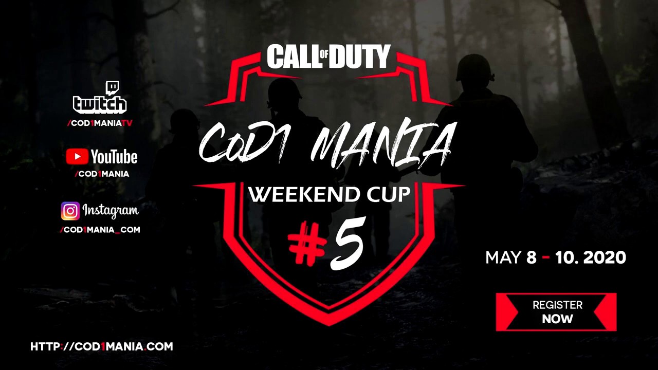 CoD1Mania Cup #5 - Weekend cup May 8-10. 2020