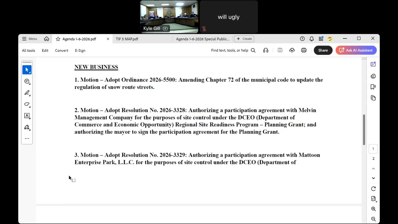 Regular City Council Meeting 01/06/26