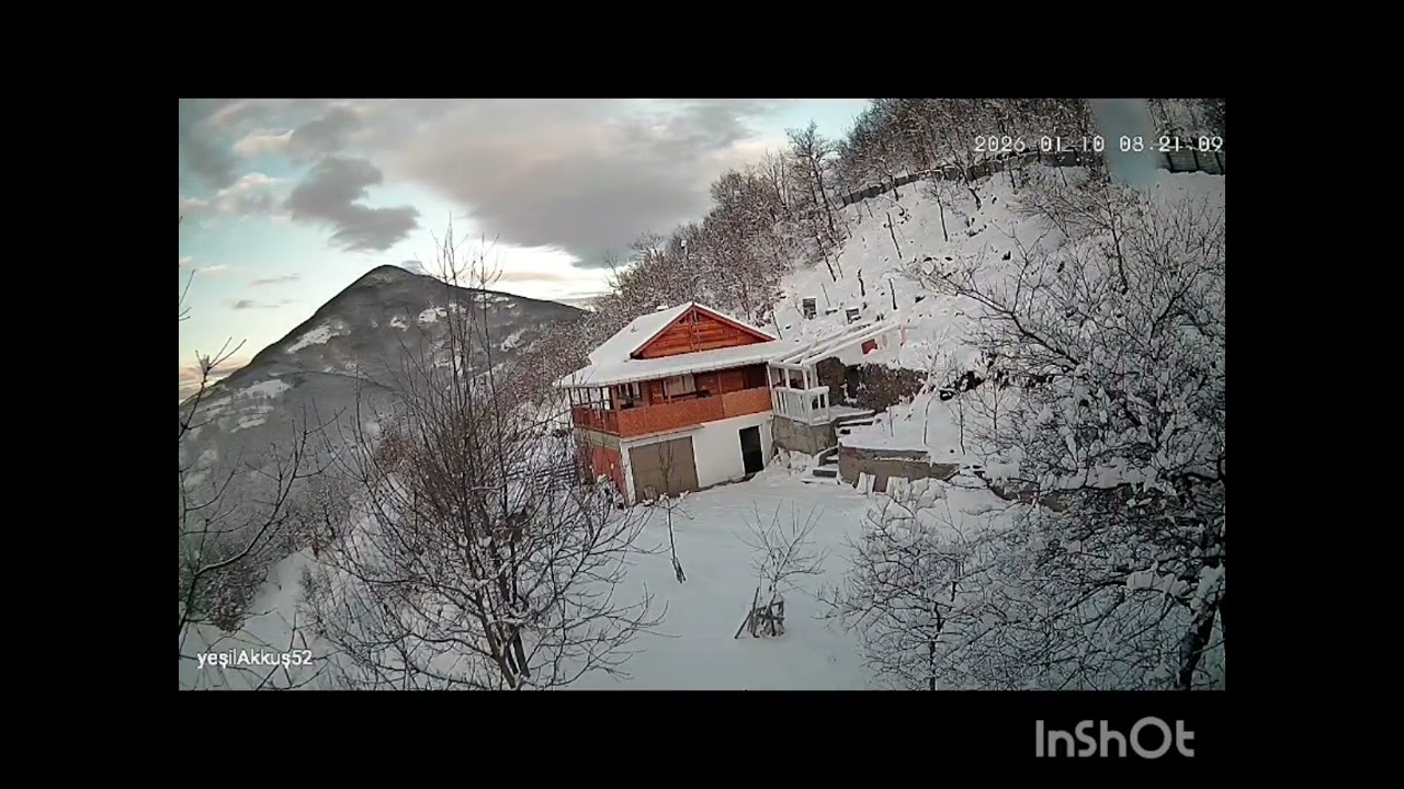 ORDU. Akkuş alan mahallesinin  bir bölümü .kış ğörüntü sü ile iyi seyirler. 