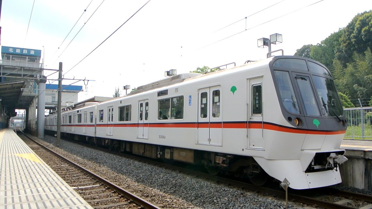都営5300形　到着・出発 (北総線小室駅) 24編成【GTO-VVVF】