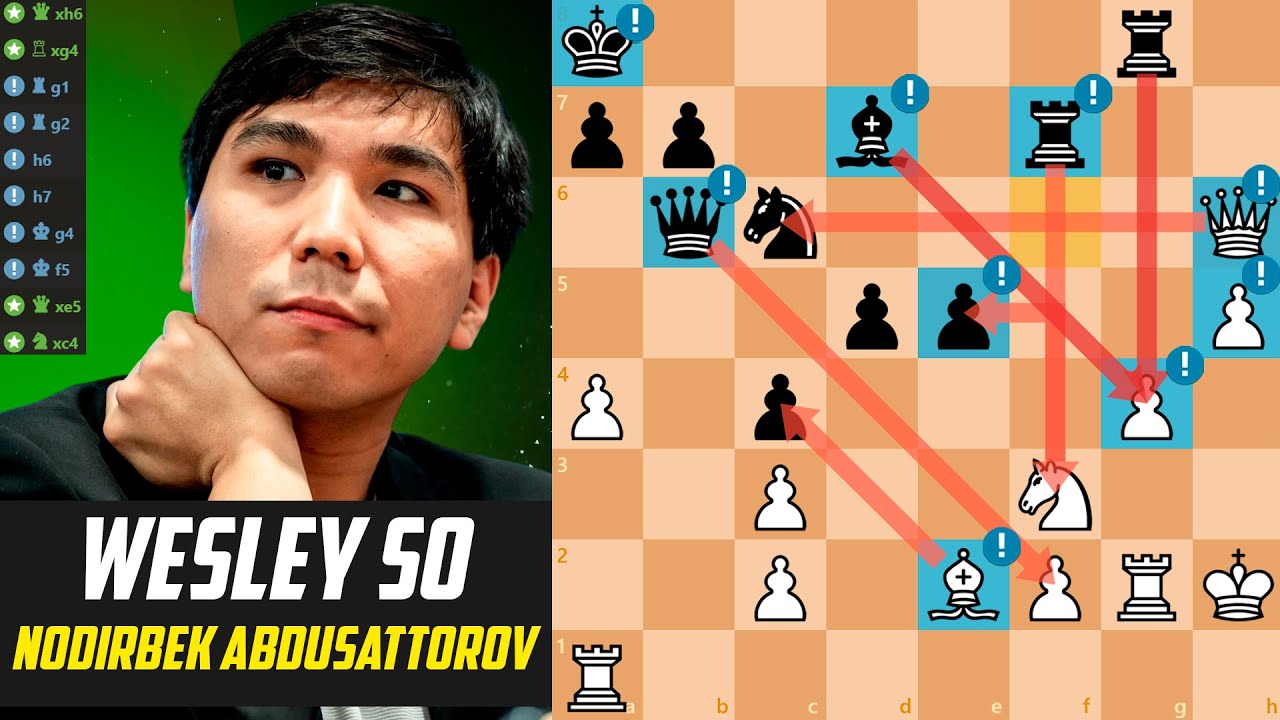 ♟️ Wesley So CRUSHES Nodirbek Abdusattorov! [Stockfish 17]