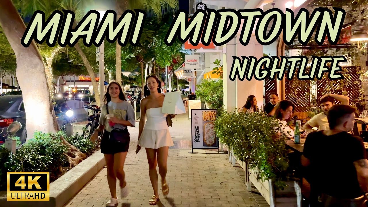 Midtown Miami After Dark | Christmas Lights & Evening Walk