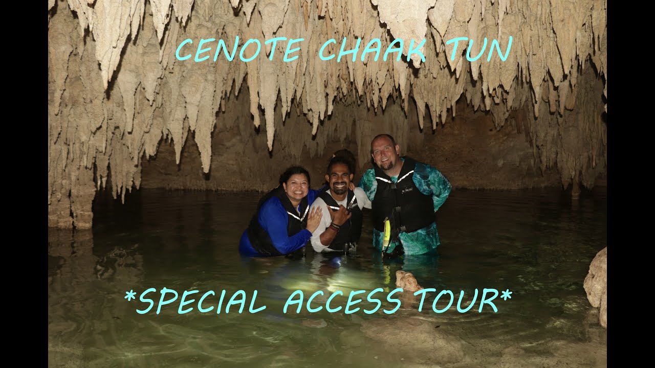 We took a Special Access Guided Tour of Cenote Chaak Tun! | Playa del Carmen, MX