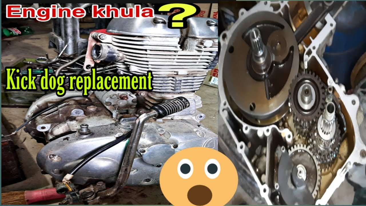 😳Kyu khula Bullet ka engine? Kick dog change in Royal Enfield uce engine