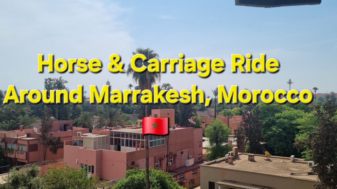 Horse & Carriage Ride Around Marrakesh, Morocco 🇲🇦 