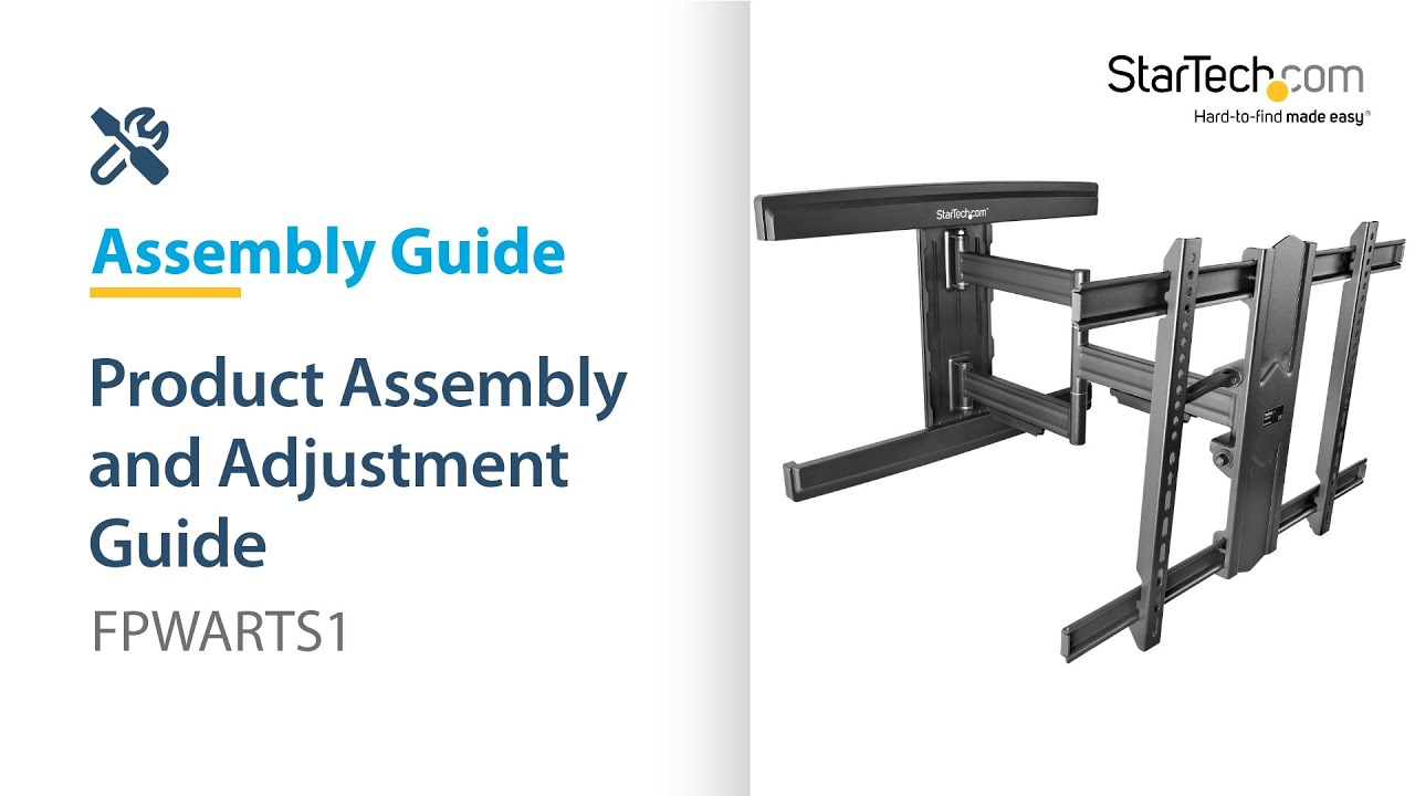 How to Assemble/Install &ndash; TV Mount (FPWARTS1)&nbsp;| StarTech.com
