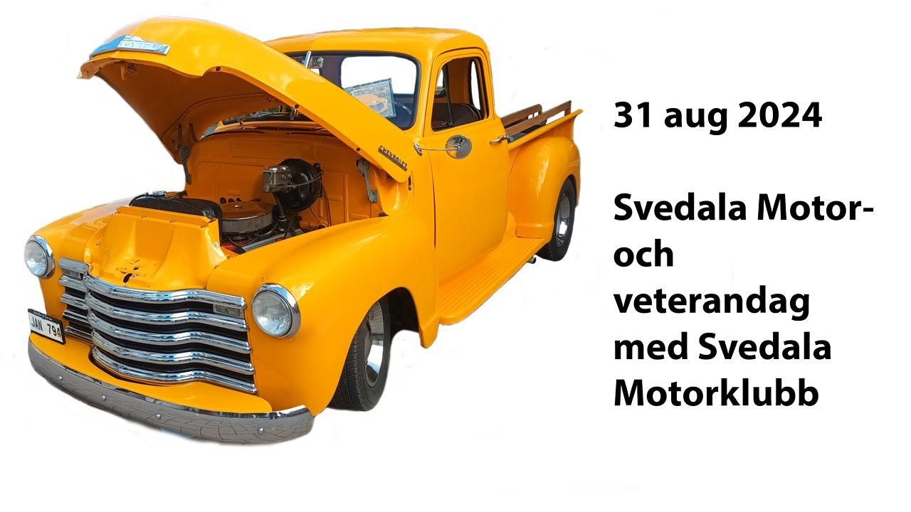 Svedala Motor- och veterandag med Svedala Motorklubb den 31 aug 2024