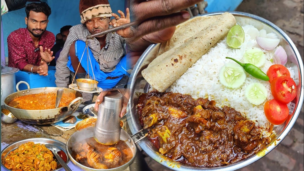 10 से 12 बजे तक में सुरज जी का 70kg Mutton खत्म।₹130 में Mutton Chawal। Dharbhanga Street Food।