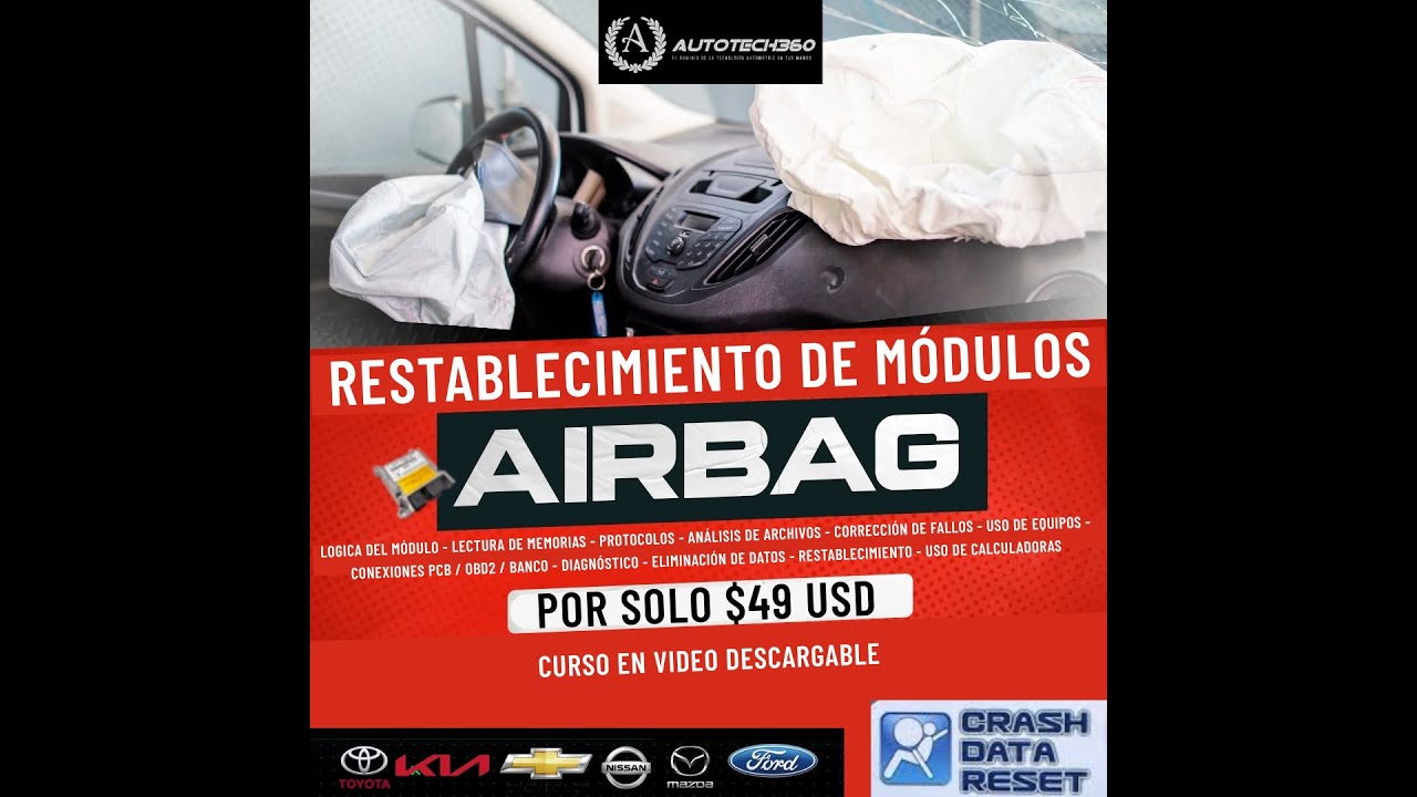 Curso Módulos Airbag  Restablecimiento y Reset Data Crash -  Preview