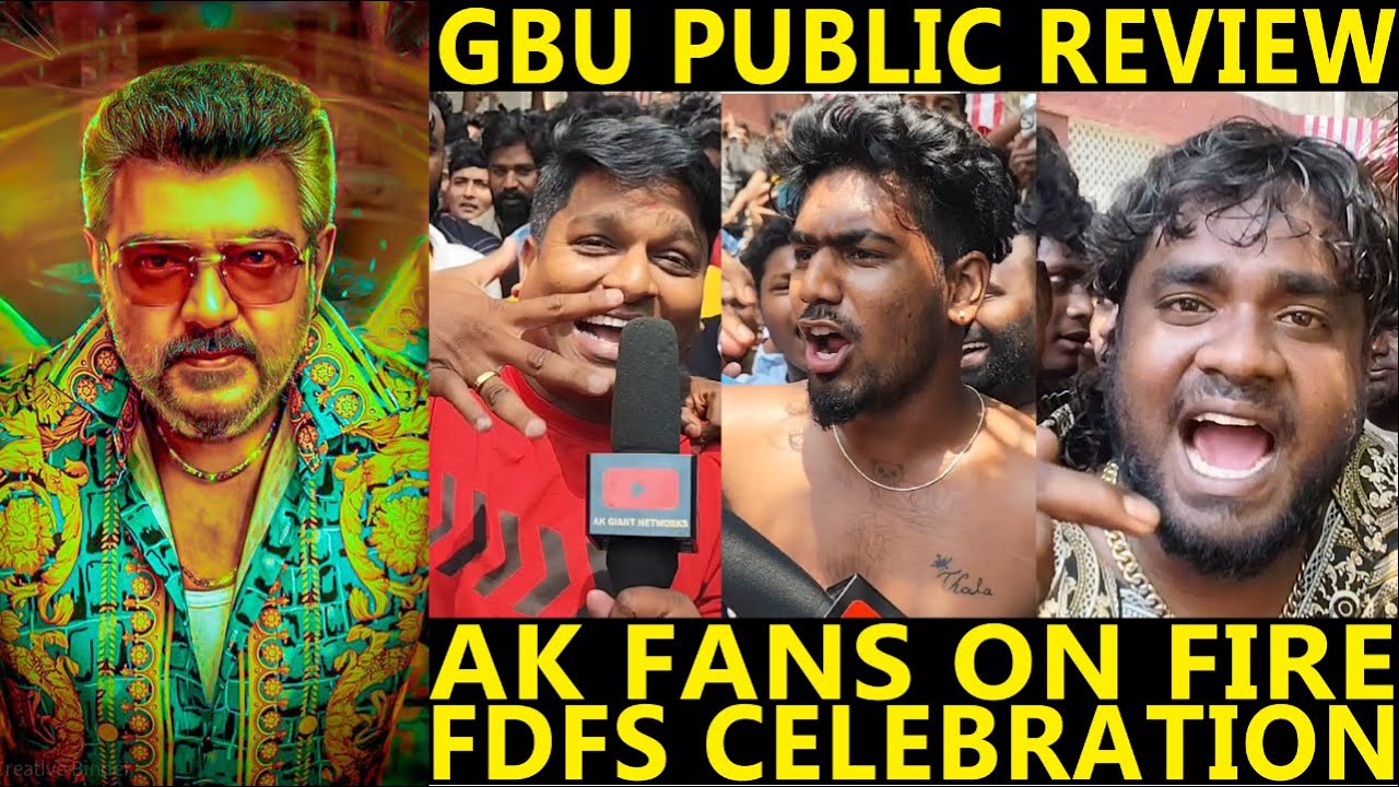 🔥 Good Bad Ugly FDFS Tamil Review 💥 | Public Reaction from Bengaluru 😲 | Ajith Kumar | Trisha