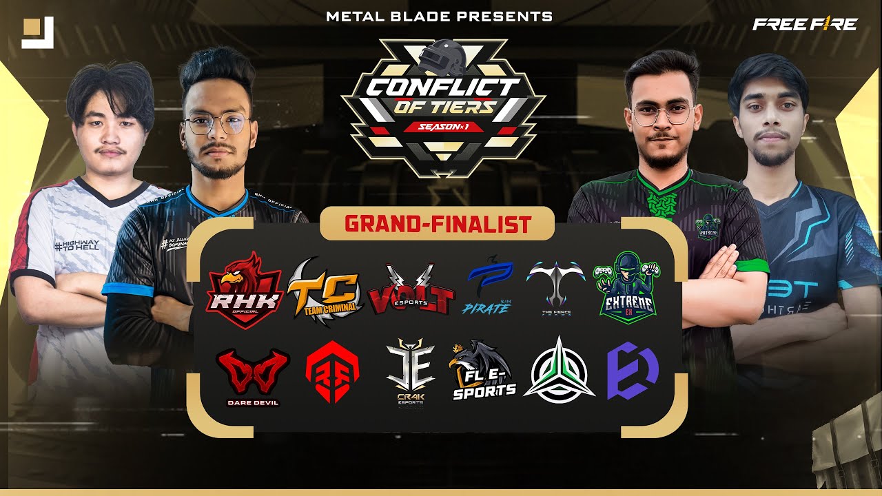[🔴LIVE] GRAND FINAL||MTB CONFLICT OF TIERS S-1|| METAL BLADE E-SPORTS || T4B PRODUCTION || FREE FIRE
