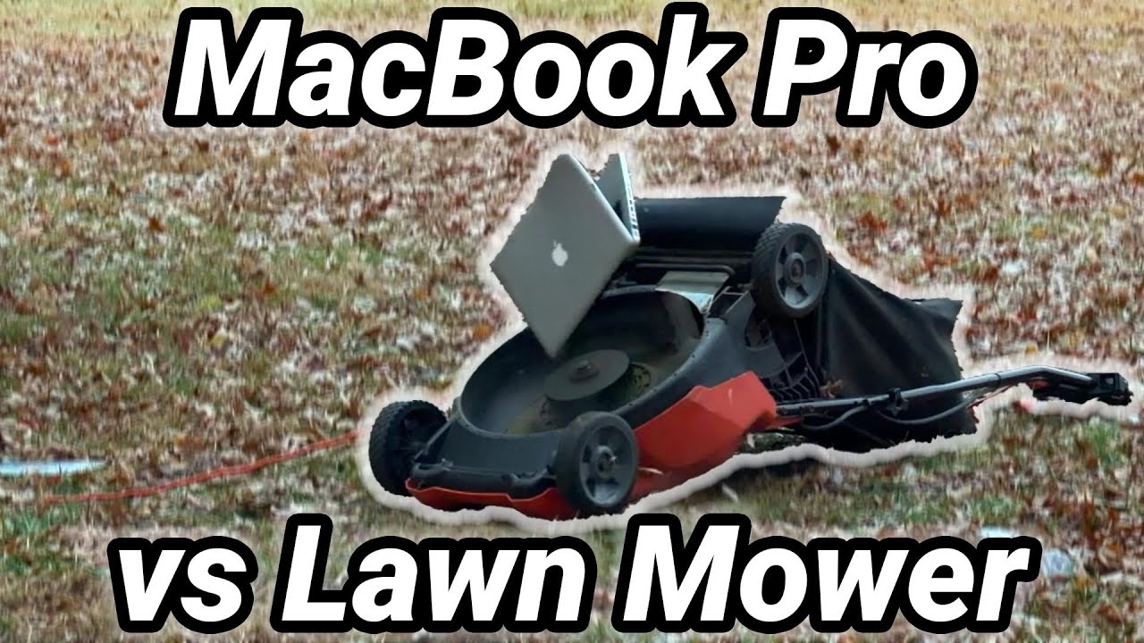 MacBook Pro против газонокосилки (Уничтожение)