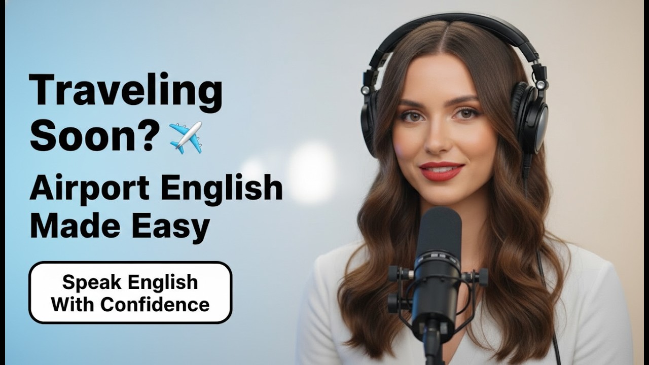Airport English Conversation for Beginners ✈️ Essential Travel Phrases You Must Know