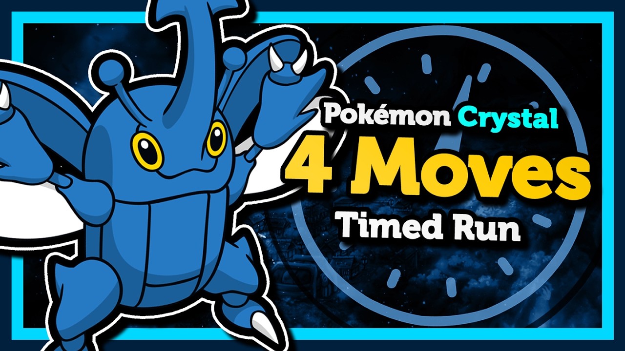 HERACROSS' 4 Move Challenge :: How fast can I beat Pokémon Crystal?