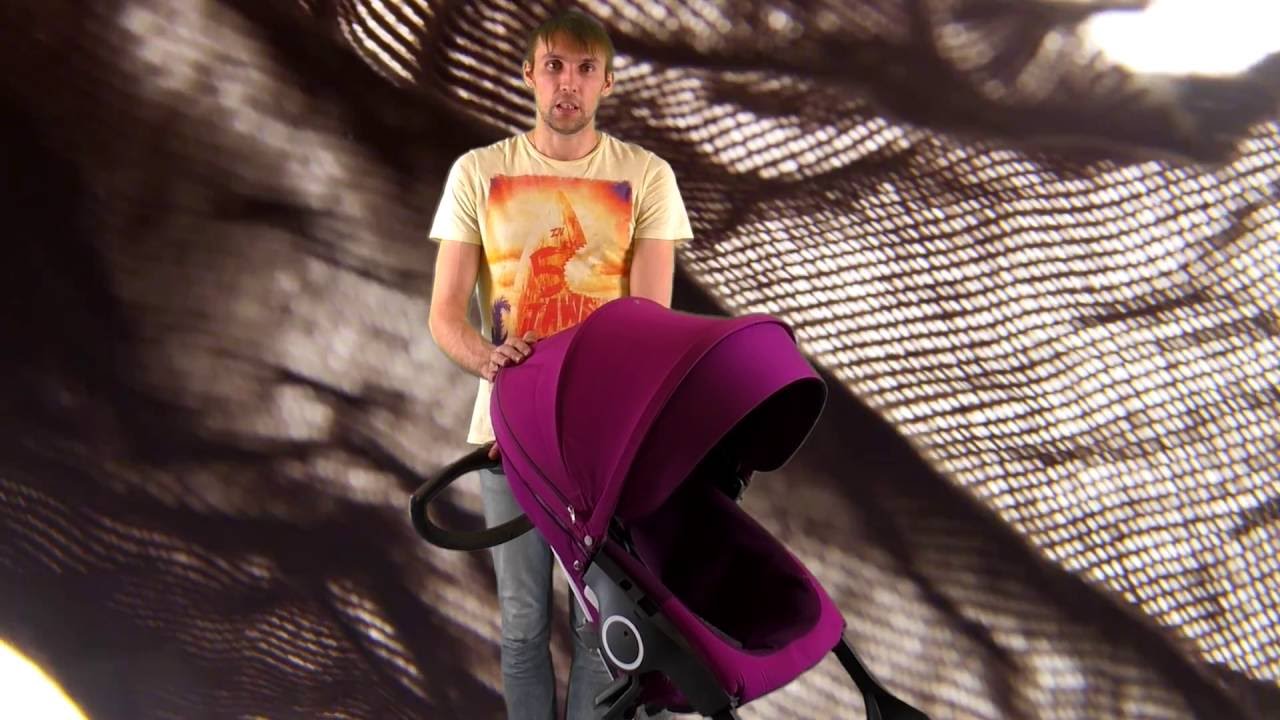 Как снять текстиль с коляски stokke видео