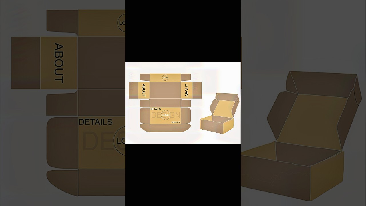 Box Packaging design in coreldraw 2024
