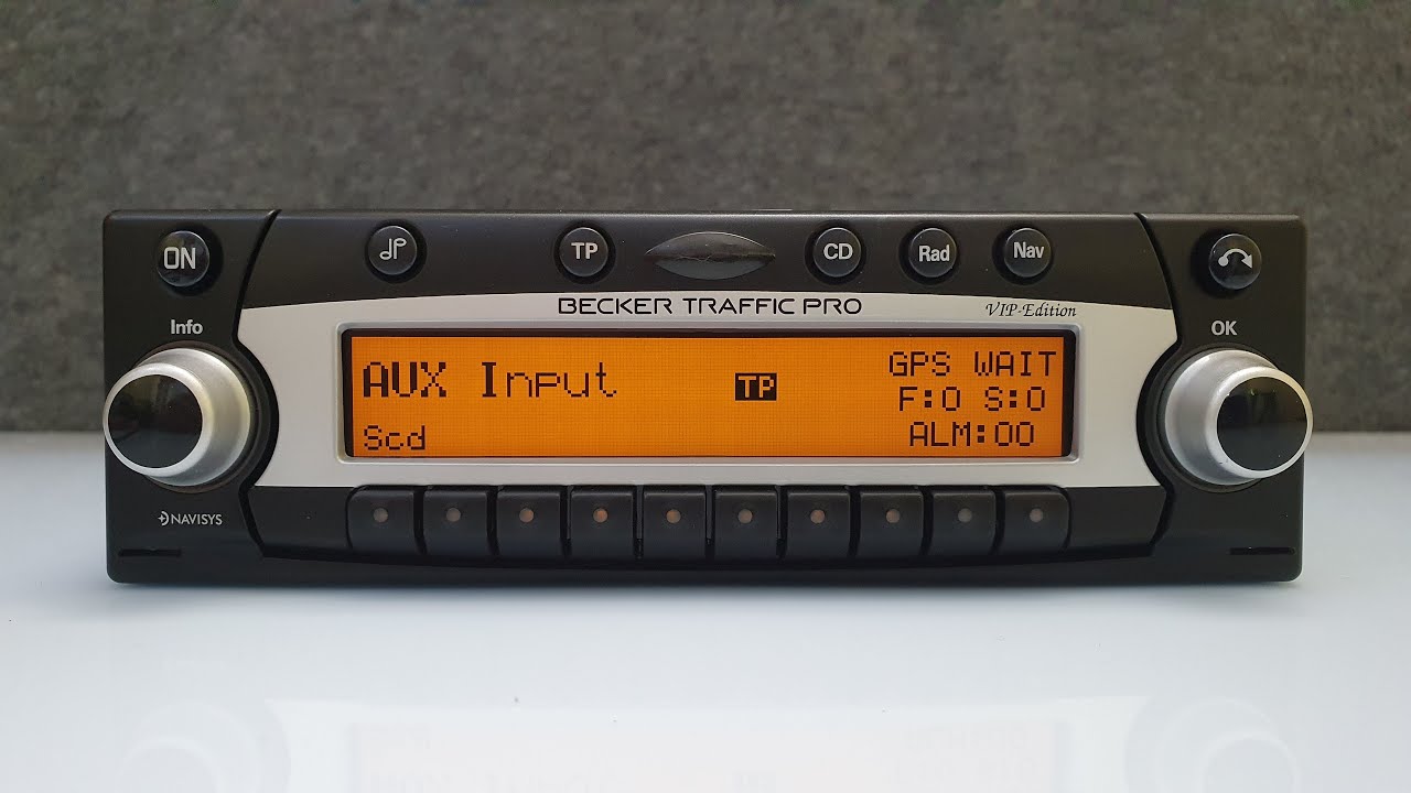Becker Traffic PRO - VIP Edition BE7822 - Sat Nav Car Radio AUX Mp3 CD Player