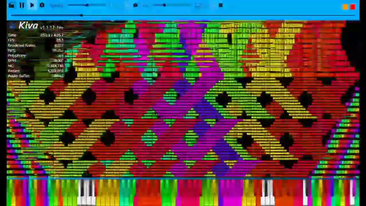[Kiva Black MIDI] Tetris blocks arts merge my version (60% done) ~ me | 20.8M notes