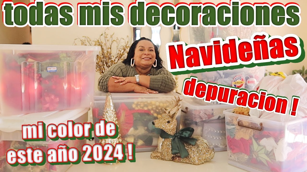 TODOS MIS DECORACIONES DE NAVIDAD / DEPURANDO