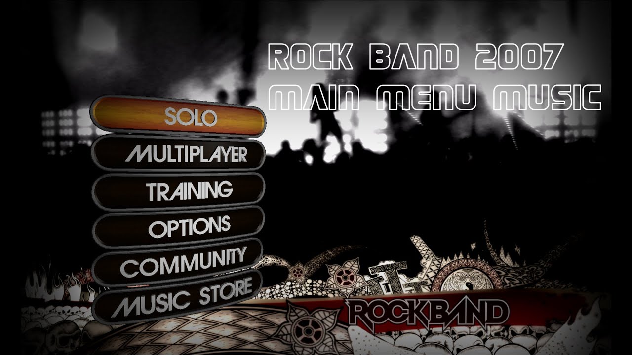 Rock Band (2007) Main Menu Music